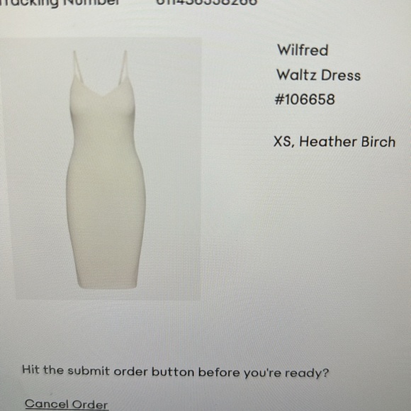 SOLD - Aritzia Waltz dress Birch 🤍 - Picture 11 of 11